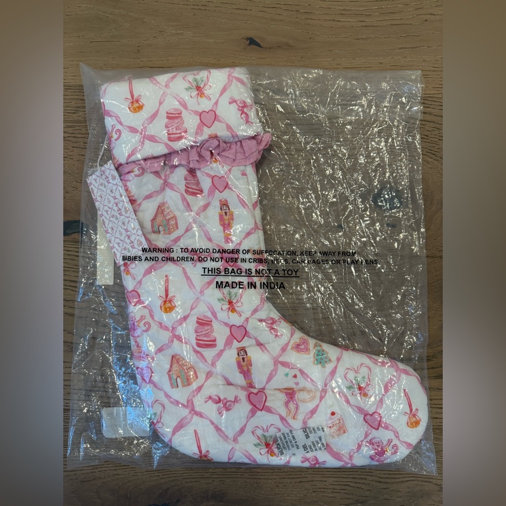 LoveShackFancy Roller Rabbit Nutcracker Collection, Christmas Stocking - Picture 5 of 5
